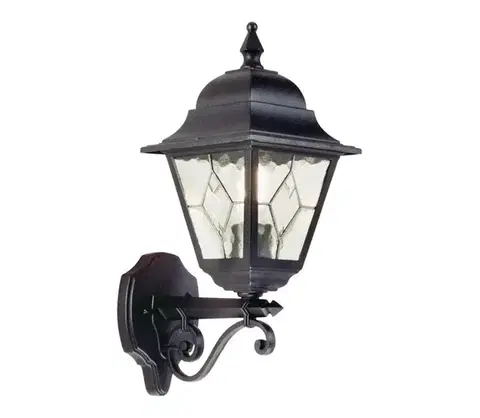 Svietidlá Elstead NR1-BLK - Vonkajšie nástenné svietidlo NORFOLK 1xE27/100W/230V IP43 NR1-BLK