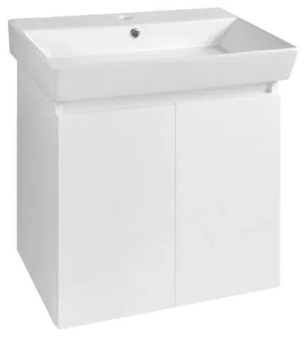 Kúpeľňový nábytok AQUALINE - PANEDA umývadlová skrinka 55x55x34,2cm, biela PN255