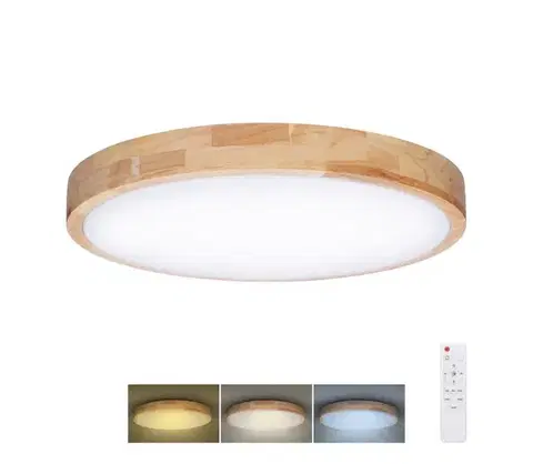 Svietidlá  WO8010- LED Stm. svietidlo SOLID OAK LED/60W/230V 3000-6500K pr. 51 cm+DO WO8010