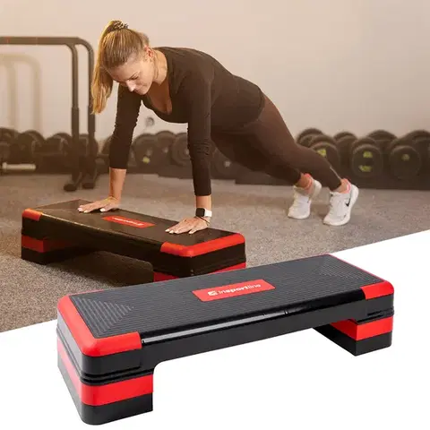 Step mostíky Aerobic step inSPORTline AS250 čierno-červená