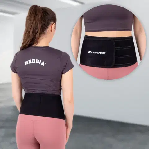 Zdravotné bandáže a ortézy Neoprénový pás inSPORTline Waistup čierna - M