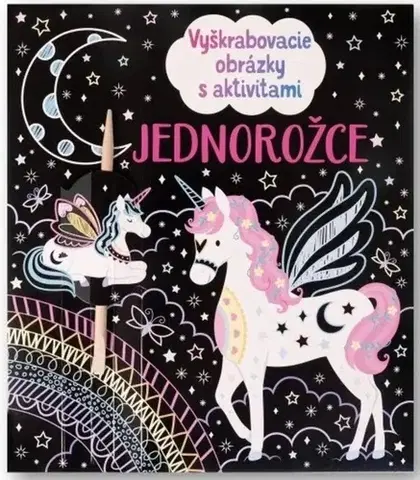 Pre deti a mládež - ostatné Jednorožce - Vyškrabovacie obrázky s aktivitami