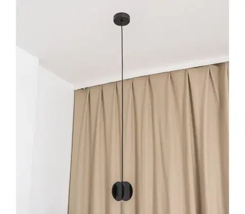 Svietidlá  Závesné svietidlo na lanku GAMBIT 1xGU10/10W/230V čierna W-KM 1844/1 BK-B
