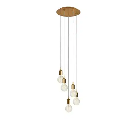 Svietidlá Markslöjd 108100 - Luster na lanku BRONX 5xE27/60W/230V bronzová 108100