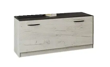 Botníky REMO II skrinka na topánky, craft biely / grafit