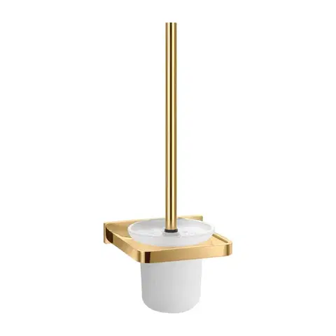 Doplnky do kúpeľne OMNIRES - DARLING WC kefa zlatá /GL/ DA70620GL