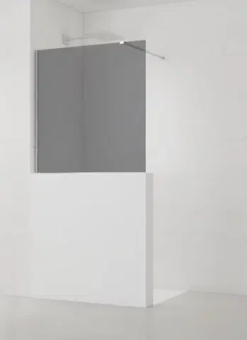 Sprchové dvere Sprchová zástena SAT Walk-in 100x100 cm na zníženú priečku chróm SATBWIS100KSPR SATBWIS100KSPR