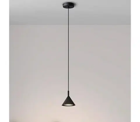 Svietidlá  Luster na lanku ETNA 1xGX53/15W/230V čierna W-KMS 1920/1 BK-B