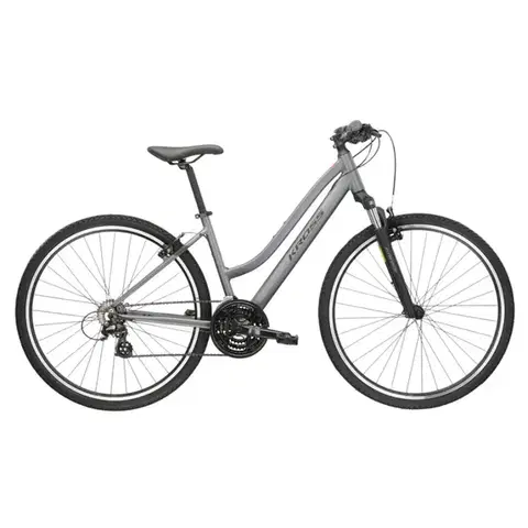 Bicykle Dámsky crossový bicykel Kross Evado 2.0 28" Gen 004 grafitová/čierna - S (15", 148-160 cm)
