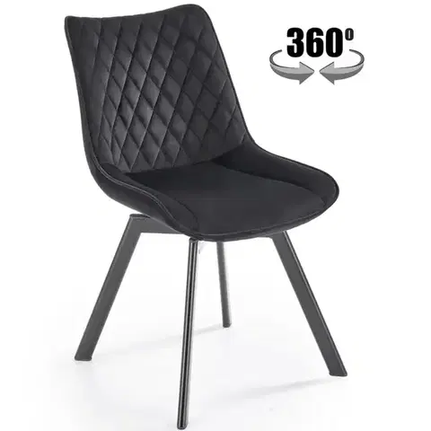 Kuchynské stoličky Stolička K520 čierna