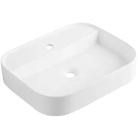 Umývadlá CERANO - Umývadlo keramické - na dosku - Vico - biela lesklá - 55x45 CER-680337