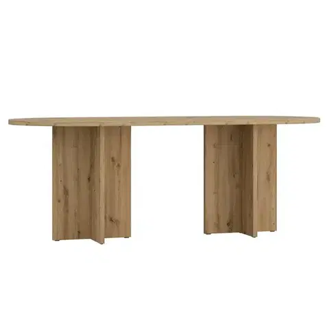 Jedálenské stoly Stôl Loen 204x90 Dub Artisan