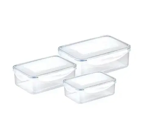 Dózy na potraviny TESCOMA Dóza FRESHBOX 3ks, 0.2,0.5,1.0 l, obdĺžniková