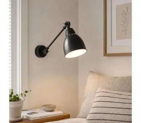 Svietidlá BRILAGI - Nástenné svietidlo QUILL 1xE27/40W/230V 40 cm čierne BRSB0102-1W/BK