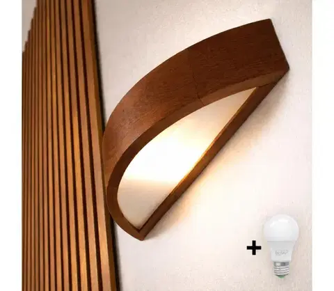 Svietidlá BRILAGI - LED nástenné svietidlo CARVALHO 1xE27/15W/230V dub čerešňa 8590828607229