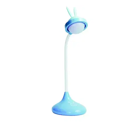 Lampy  LED Detská dotyková lampička RABBIT LED/0,4W/5V 3000/6500K modrá + USB 313003