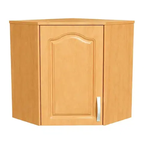 Kuchynské horné skrinky KONDELA Lora MDF New W60/60 L horná rohová kuchynská skrinka jelša