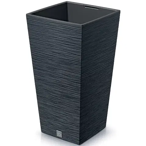 Kvetináče a truhlíky NABBI DFSH265 plastový kvetináč 26,5 cm antracit