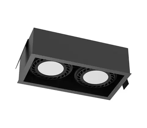 Svietidlá - Brosline 3274 - Podhľadové svietidlo CAGE 2xGU10/18W/230V čierna 3274