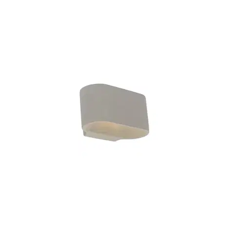 Nástenné osvetlenie Rustikálna oválna nástenná lampa betónová - Arles