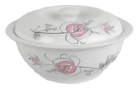 Misky polievka, kompót, šalát MAKRO - Misa na polievku s pokrievkou 1,7L, 24x13cm, keramika / sklo