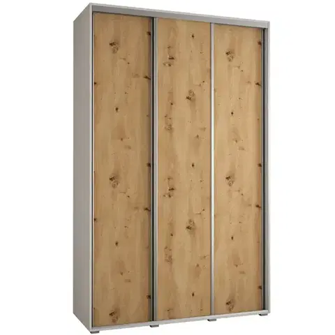 Šatníkové skrine Skriňa 45 Canaris 1 170 biela/artisan/silver