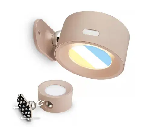 Svietidlá Briloner 3896011 - LED stmievateľné nabíjateľné nástenné svietidlo LED/1,6W/5V 1500 mAh béžová 3896011