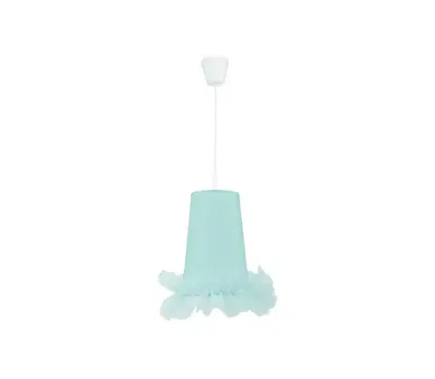 Svietidlá  - Detský luster na lanku BALLET 1xE27/40W/230V pr. 21 cm modrá 7224