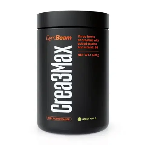 Viaczložkový kreatín GymBeam Crea3Max zelené jablko