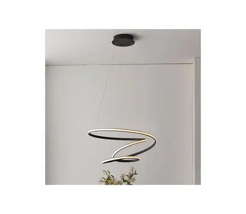 Svietidlá Endon 97632 - LED závesné svietidlo na lane DUNE LED/47,5W/230V 3000K čierne 97632