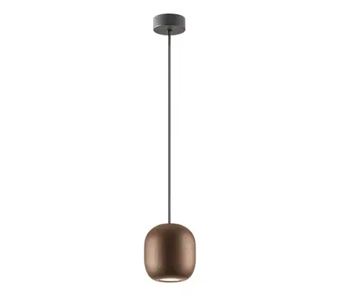 Svietidlá Redo 01-3479 - Luster na lanku BOOM 1xGU10/10W/230V pr. 12 cm hnedá 01-3479