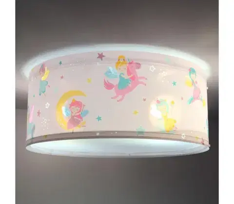 Svietidlá Dalber 42496 - Detské stropné svietidlo FAIRY DREAMS 2xE27/15W/230V 42496M