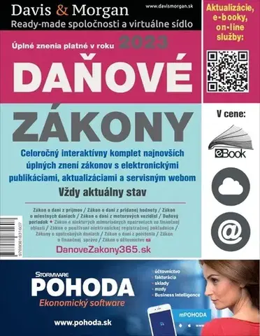 Dane, účtovníctvo Daňové zákony 2023 - Úplné znenie platné v roku 2023