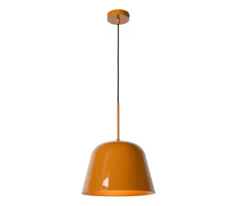 Svietidlá Lucide 30482/31/44 - Luster na lanku MISHA 1xE27/60W/230V oranžová 30482/31/44