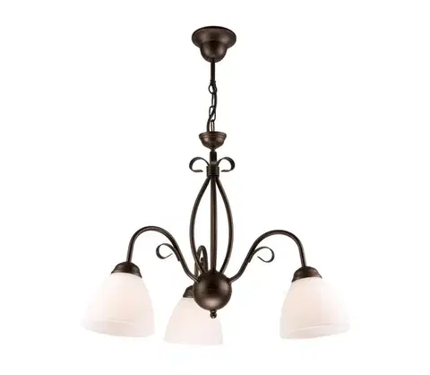 Svietidlá  Luster na reťazi ADELLE 3xE27/60W/230V LM 3.6 BRĄZ