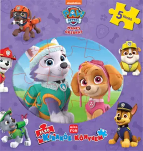Leporelá, krabičky, puzzle knihy Első kirakós könyvem - Mancs Őrjárat