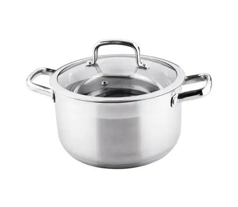 Panvice a hrnce Lamart - Hrniec s pokrievkou 24 cm nerez 42000344