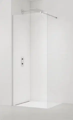 Sprchové dvere Sprchová zástena SAT walk-in 130 cm so skrytým profilom pod obklad SATBWI130PRPO SATBWI130PRPO