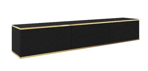 TV stolíky ArtPS TV stolík BIJOU MDF175 | závesný Farba: Čierna