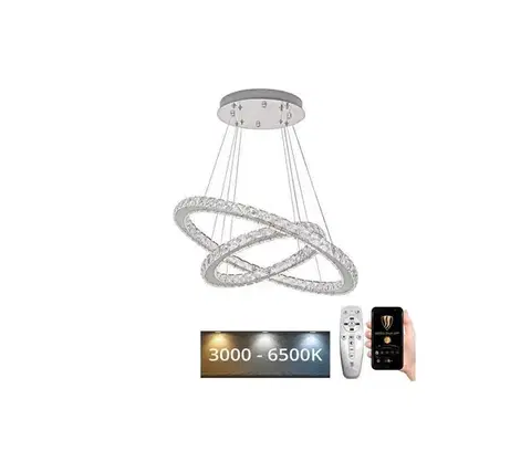 Svietidlá BRILAGI - LED Stmievateľný luster na lanku COSMOWAVE LED/115W/230V 3000-6500K + diaľkové ovládanie BG-J6353/CH