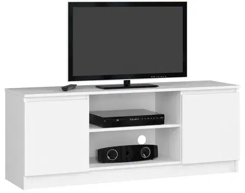 TV stolíky Moderný TV stolík ROMANA140, biely