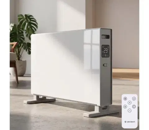 Predlžovacie káble ZE - Elektrický priamotop/konvektor s LCD displejom, 2000 W/230 V, biela + diaľkový ovládač B30101AHDM