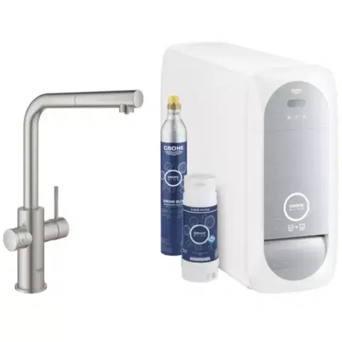 Drezové batérie s vysunutým výtokom Štartovná zostava stojaca GROHE BLUE HOME 31539DC0