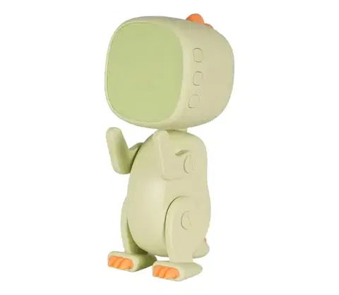 Lampy  LED Stmievateľná detská nočná lampička s budíkom ROBOT LED/1W/5V 1200 mAh 331793