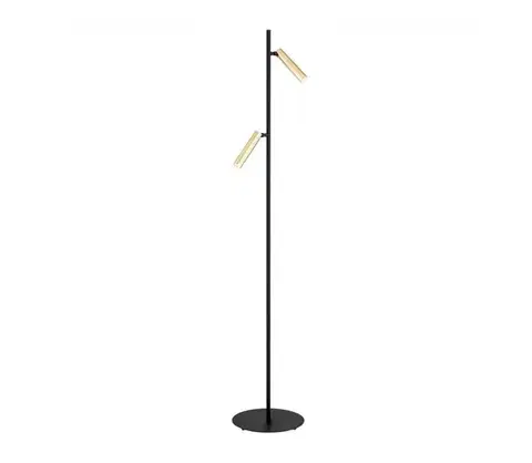 Lampy Argon 7083 - Stojacia lampa TORRE 2xG9/6W/230V čierna/mosadz 7083