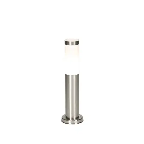 Zahradne stlpove lampy Moderné vonkajšie lampy na stĺp oceľ 45 cm IP44 - Rox