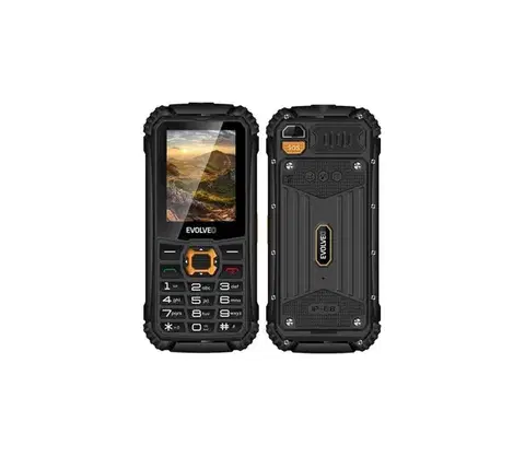 Predlžovacie káble Evolveo - StrongPhone Q1 vodotesný Dual SIM telefón čierna/oranžová SGP-Q1-BO