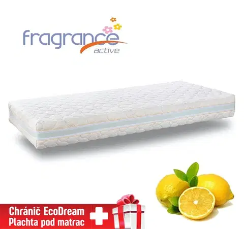 Matrace Matrac Fragrance Lemon z pamäťovej peny DreamBed - 85x190cm Tiahome