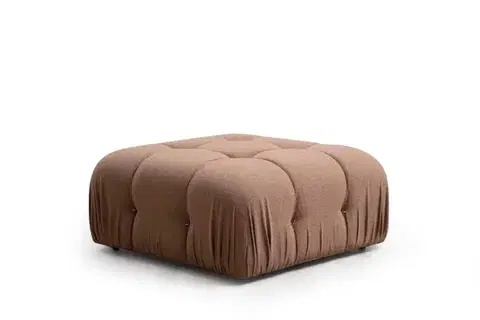 Taburety a podnožky Taburetka Bubble Pouffe - Brown Bouclette