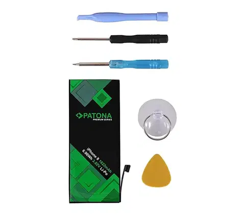 Predlžovacie káble PATONA - Aku iPhone 8 1822mAh 3,82V Li-Pol + náradie PT3215